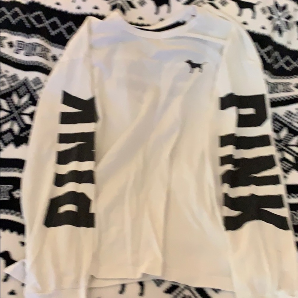 Pink long sleeve T-shirt